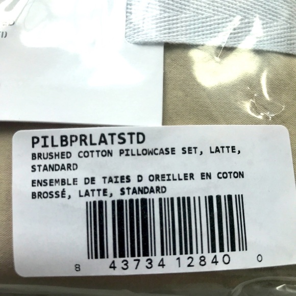 Parachute Standard Pillowcase Set, Latte - Picture 3 of 3